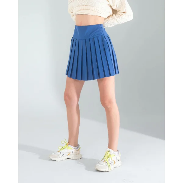 Lacivert Pilseli Etek