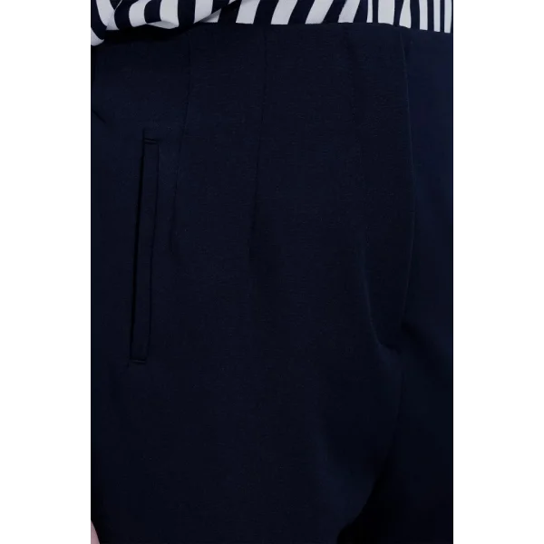 Lacivert Yüksek Bel Kumaş Pantolon 6650