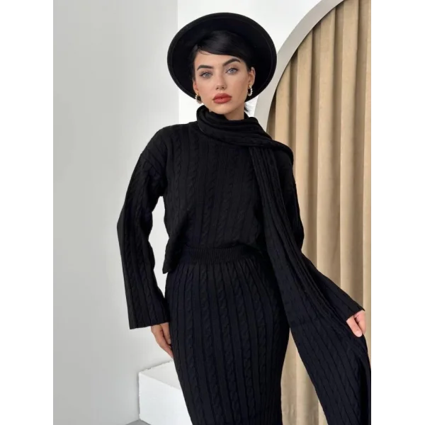 Laon Şallı Triko Takım