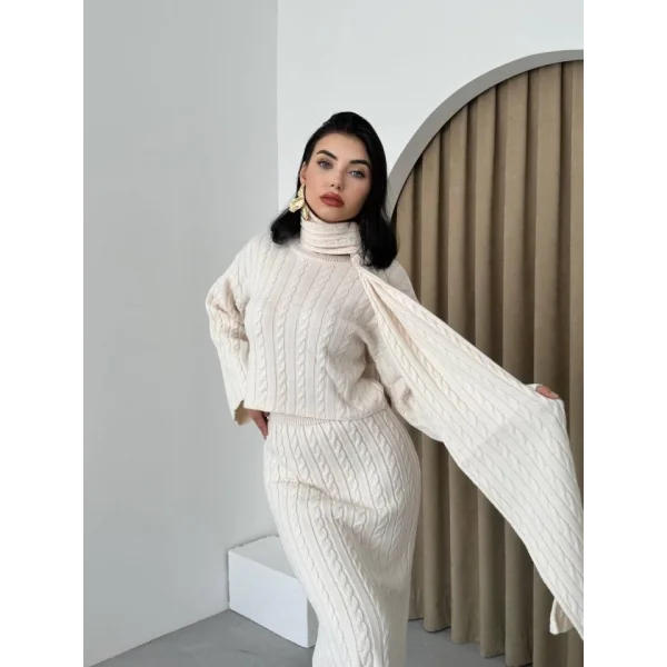 Laon Şallı Triko Takım