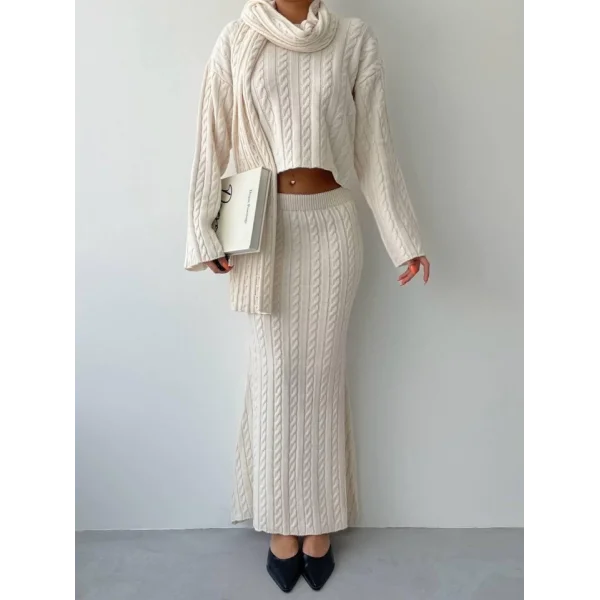 Laon Şallı Triko Takım