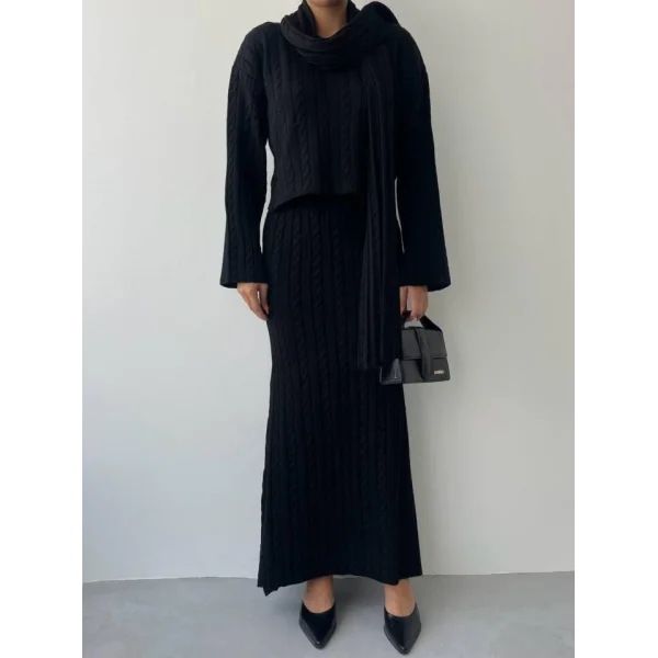 Laon Şallı Triko Takım