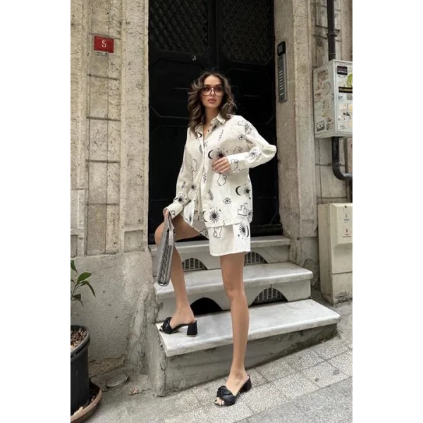 Lauren Desenli Keten Takım 9805-0025