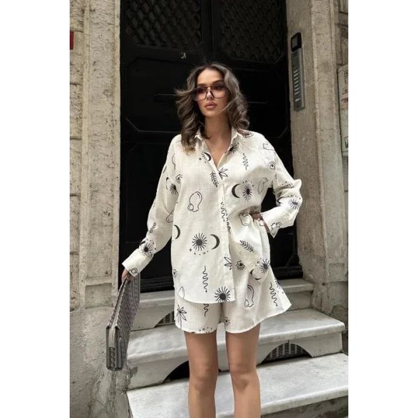 Lauren Desenli Keten Takım 9805-0025