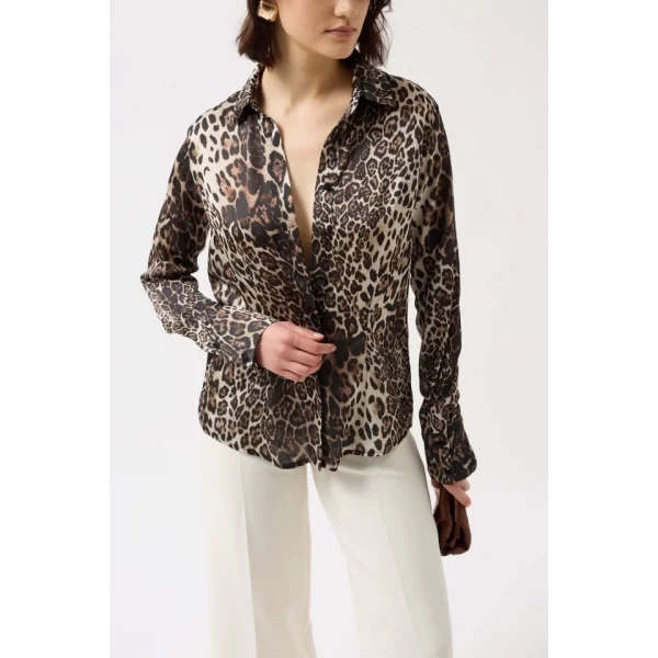 Leopar Desen Gömlek
