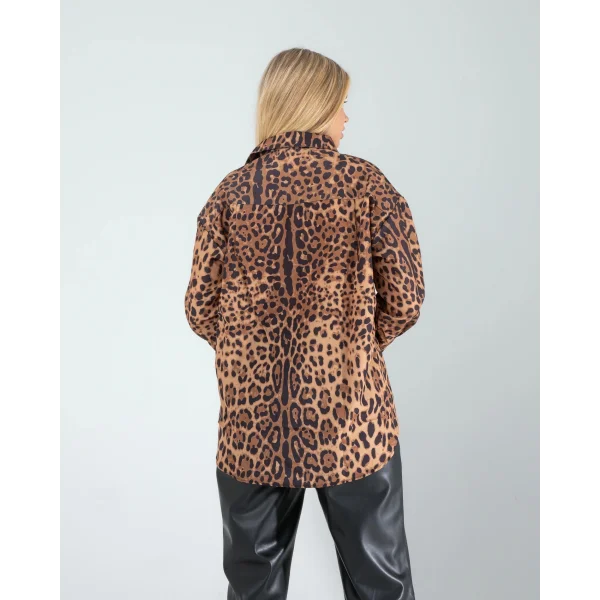 Leopar Desen Gömlek