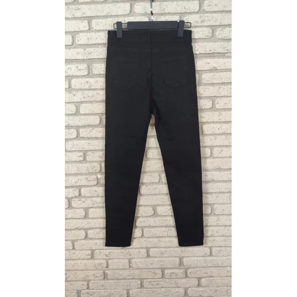 Likralı Yüksek Bel Efsane Kot Pantolon Antrasit Renk 92cm