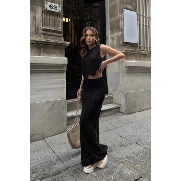 Linda Ajurlu Crop Takım 9798-0025