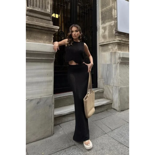 Linda Ajurlu Crop Takım 9798-0025