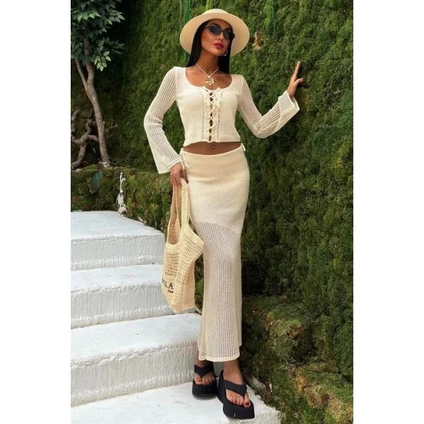 Lobelia Kroşe Bağlamalı Takım 9655-01