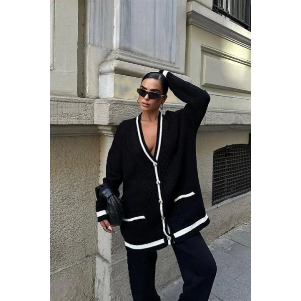 Lunadel Triko Hırka Pantolon Takım 9974