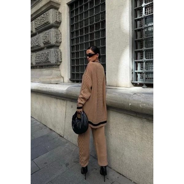 Lunadel Triko Hırka Pantolon Takım 9974