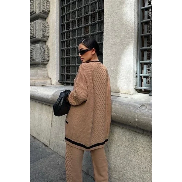 Lunadel Triko Hırka Pantolon Takım 9974