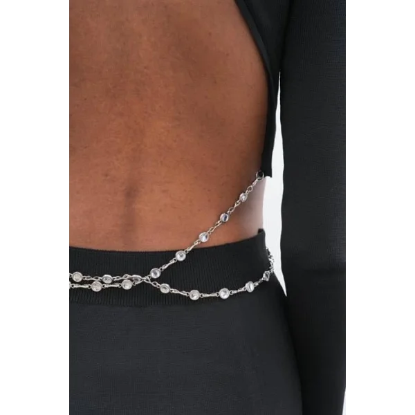 Maje Sırt Zincir Detay Etek Bluz Takım 9884