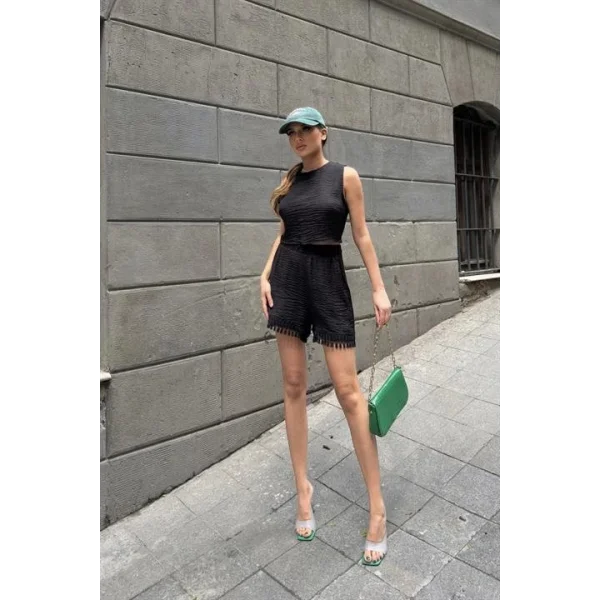 Marla Şortlu Keten Takım 9441-08