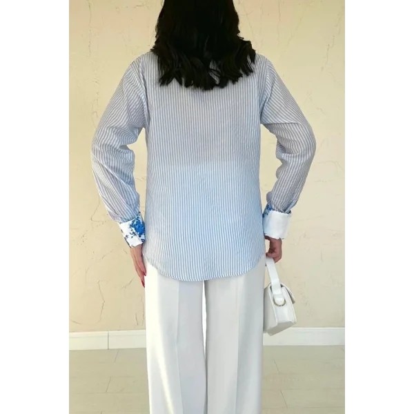 Mavi Garnili Gömlek