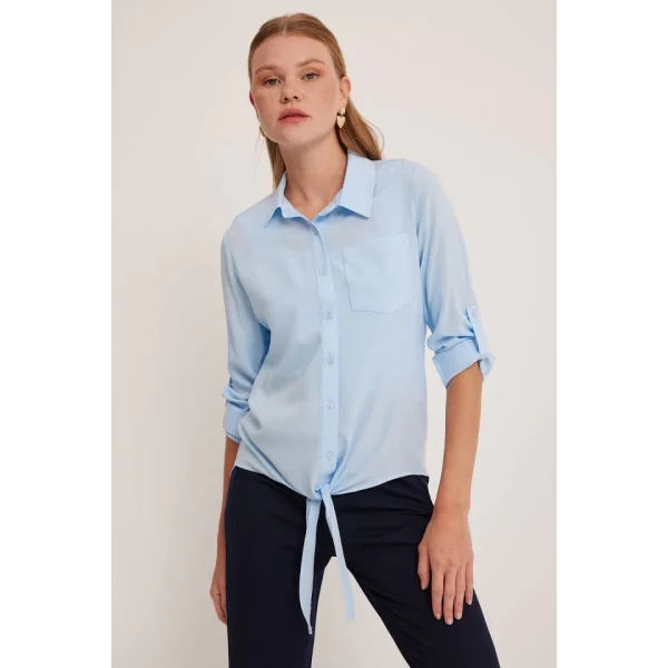 Mavi Viskon Gömlek 20237