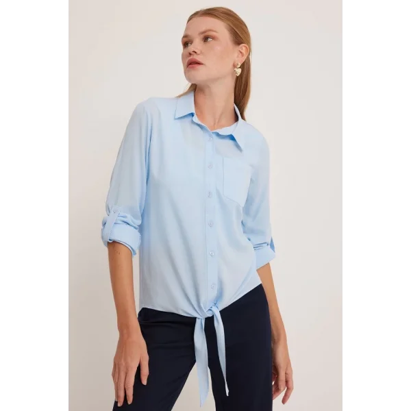 Mavi Viskon Gömlek 20237