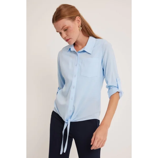 Mavi Viskon Gömlek 20237