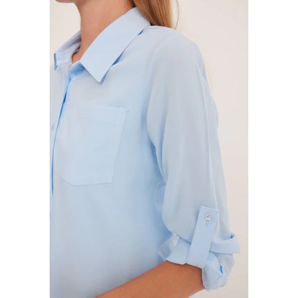 Mavi Viskon Gömlek 20237