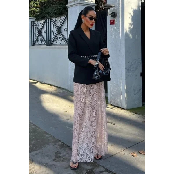 Maxi Dantel Etek 4047