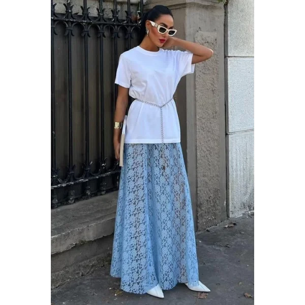 Maxi Dantel Etek 4047