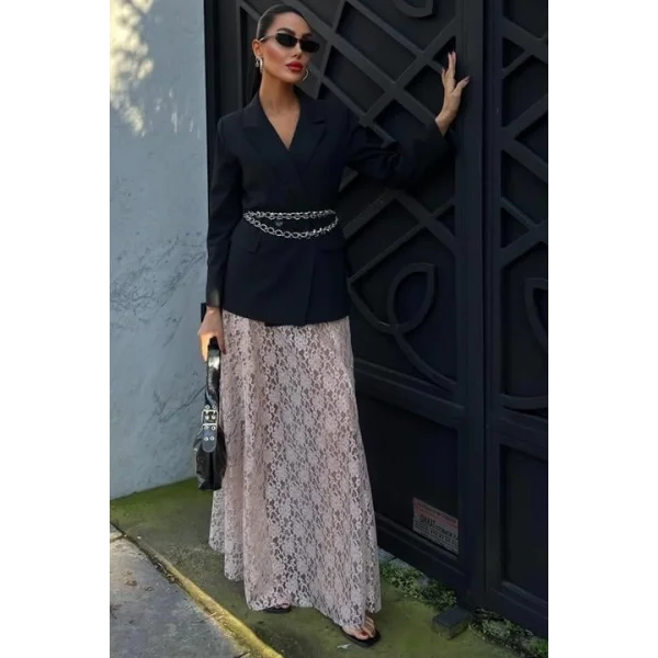 Maxi Dantel Etek 4047