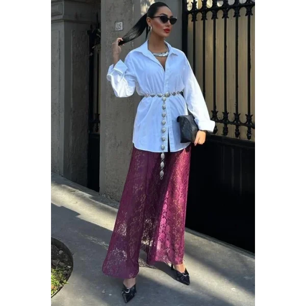 Maxi Dantel Etek 4047