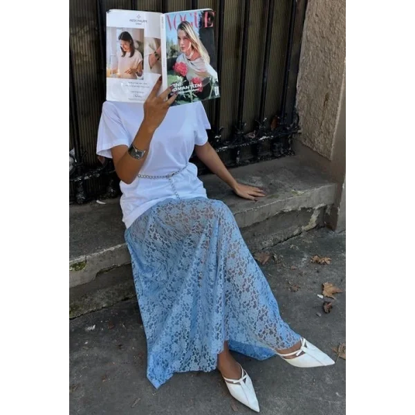 Maxi Dantel Etek 4047