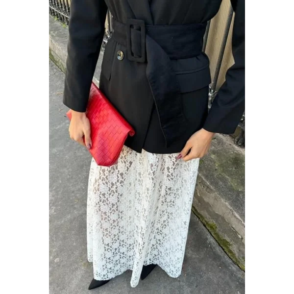 Maxi Dantel Etek 4047