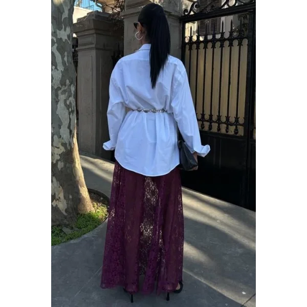 Maxi Dantel Etek 4047