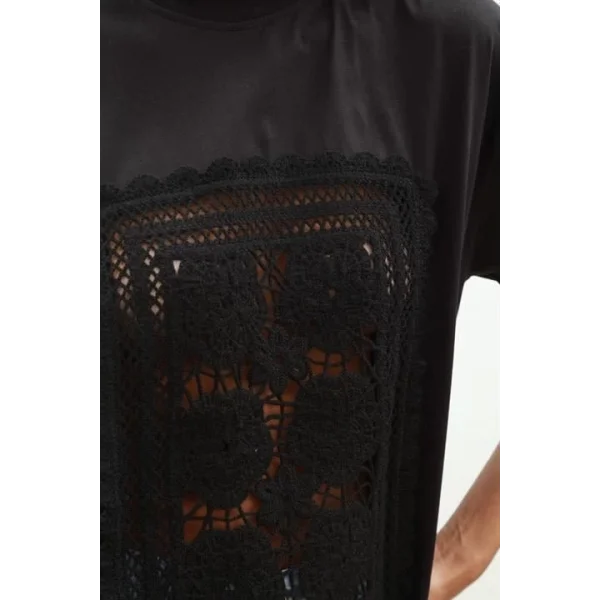 Melasti Motifli Brodeli Tişört 8019-8