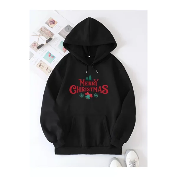 Merry Chrıstmas Sweatshirt & Hodie - Siyah