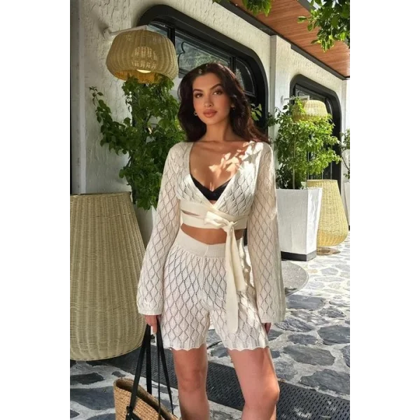 Meryl Kroşe Bağlamalı Takım 9864