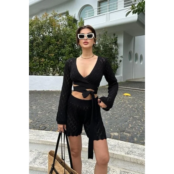 Meryl Kroşe Bağlamalı Takım 9864