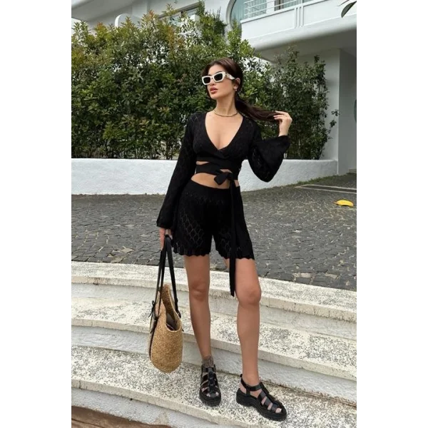 Meryl Kroşe Bağlamalı Takım 9864