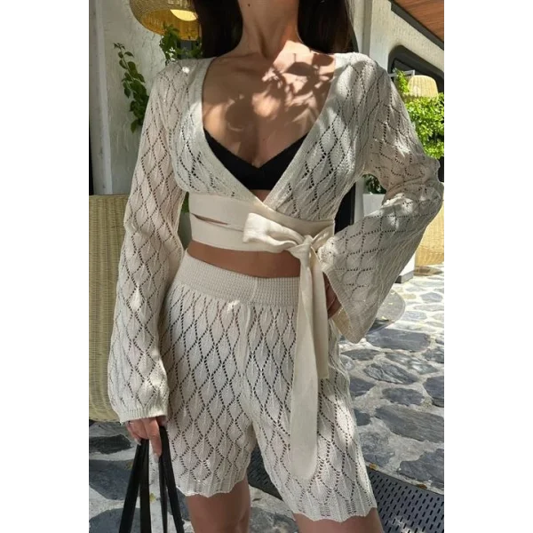 Meryl Kroşe Bağlamalı Takım 9864