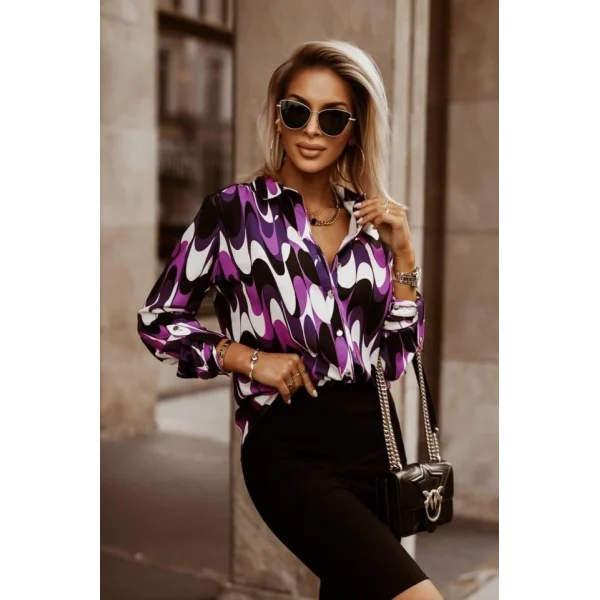 Metal Düğmeli, Apoletli Kol Ve Cep Detay Moskrep Gömlek