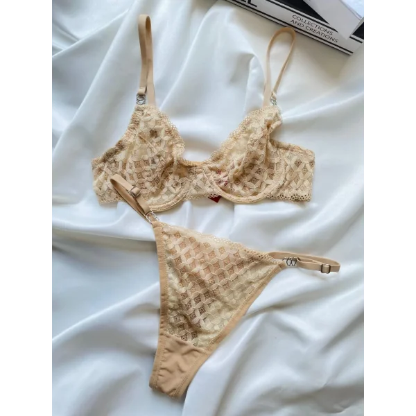 Mia Nude Bralet Sütyen Takım
