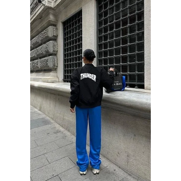 Michonne Ribanalı Bomber Ceket 7059 -08