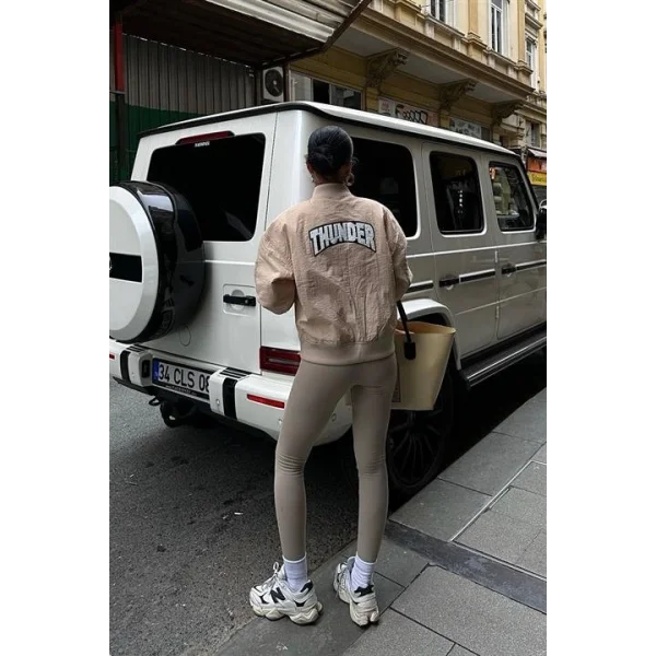 Michonne Ribanalı Bomber Ceket 7059 -08