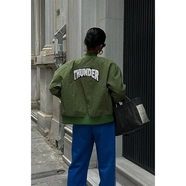 Michonne Ribanalı Bomber Ceket 7059 -08