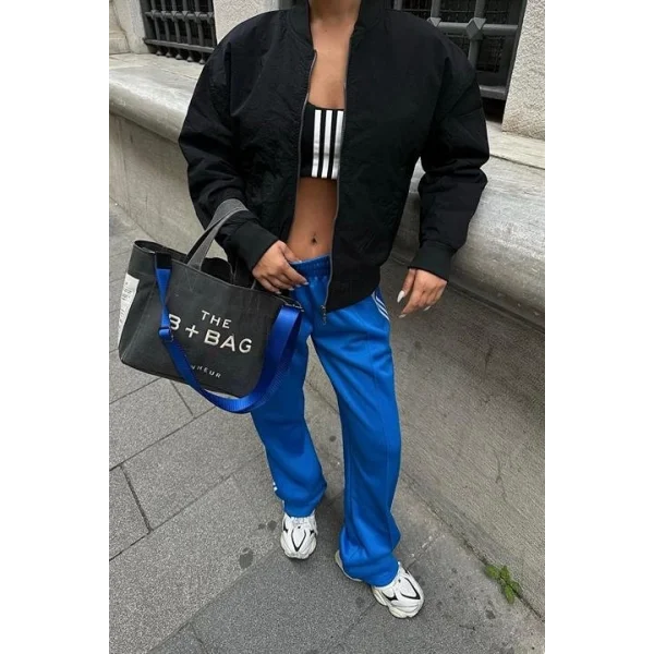 Michonne Ribanalı Bomber Ceket 7059 -08