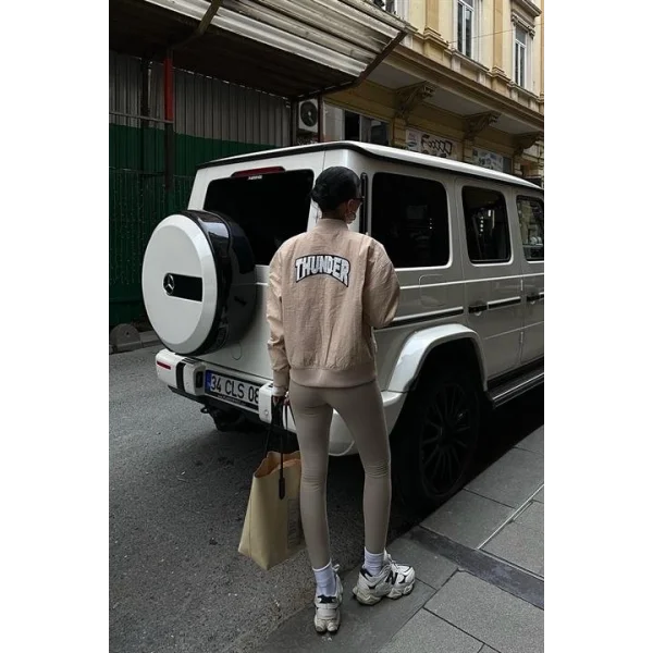 Michonne Ribanalı Bomber Ceket 7059 -08