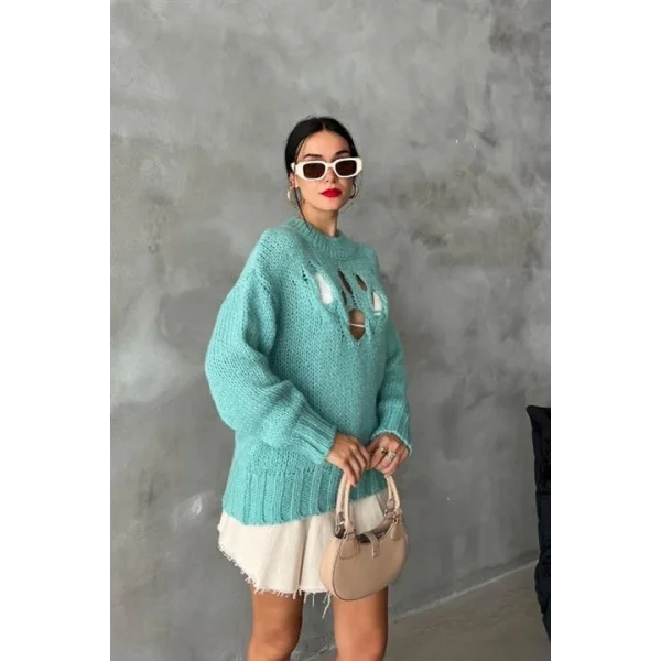 Midred Cut Out Triko Kazak 1200-09