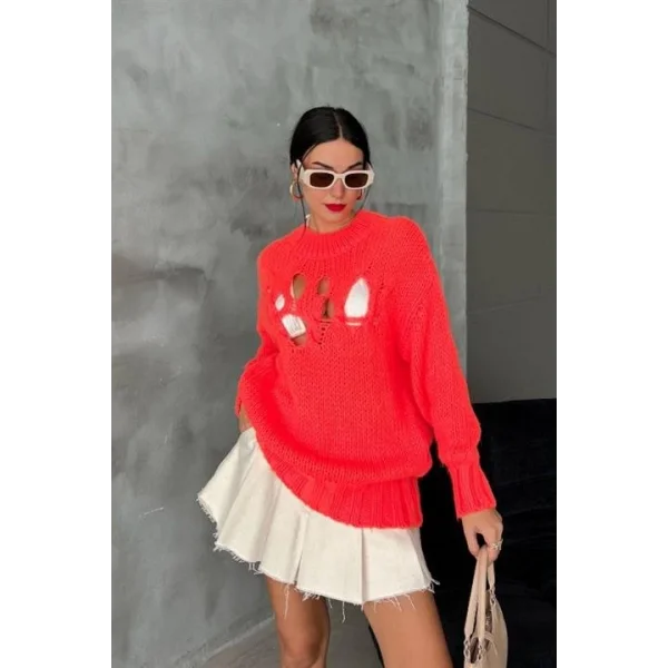 Midred Cut Out Triko Kazak 1200-09