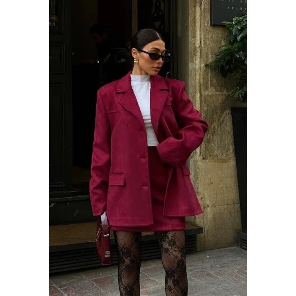 Mini Etekli Süet Takım 9935