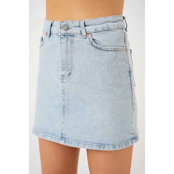 Mini Kot Etek 8049 - Mavi