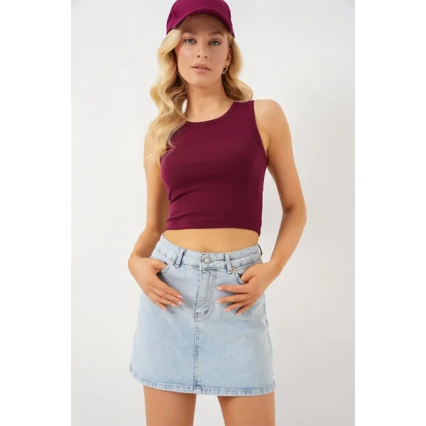 Mini Kot Etek 8049 - Mavi