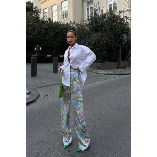 Mirian Sırt Dekolteli Gömlek 3228-08